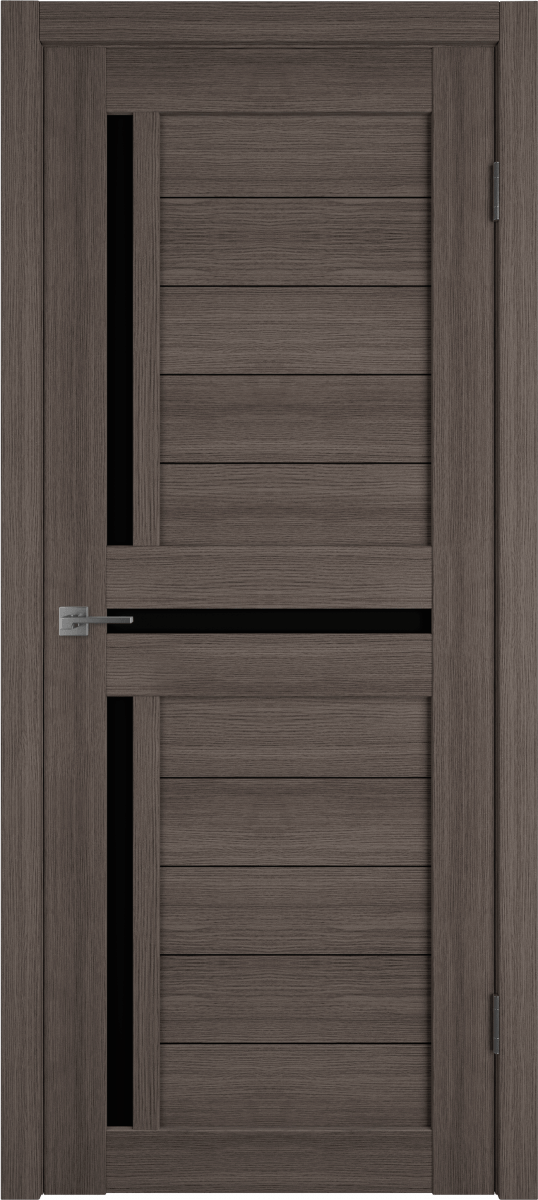 Межкомнатная дверь VFD ATUM 16 GREY BLACK GLOSS