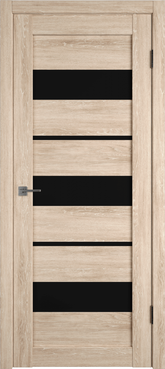 Межкомнатная дверь VFD ATUM 23 SAND VELLUM BLACK GLOSS